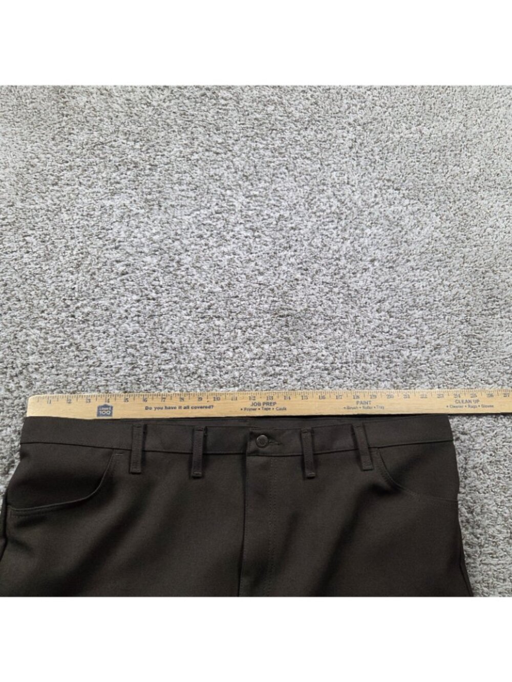 Vintage Wrangler Dress Pants Mens Polyester 46x32 Brown Bootcut Western Rodeo - Picture 3 of 6